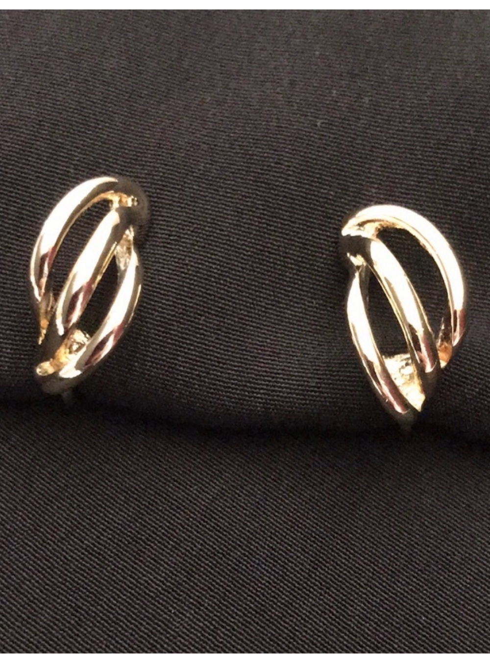 Signed Napier Screwback & Clip On Earrings, Gold Tone, Vintage
